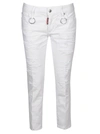 Dsquared2 Skinny Jeans With Classic Five-pocket Design In White