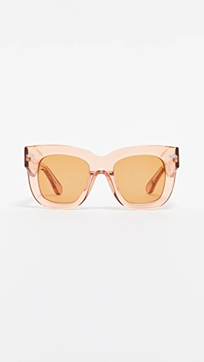 Acne Studios Library Square-frame Acetate Sunglasses In Orange