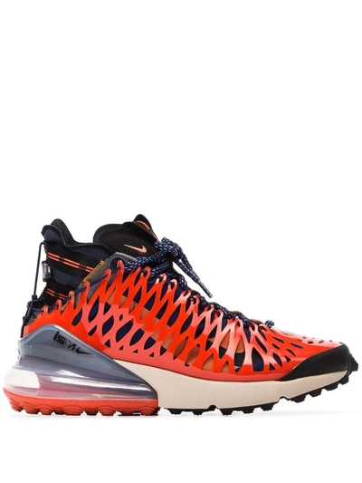 Nike Blue And Red Ispa Air Max 270 High Top Sneakers