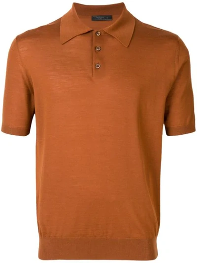 Prada Classic Polo Shirt - 棕色 In Brown