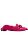 CHARLOTTE OLYMPIA PANTHER BUCKLE LOAFERS