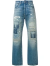 LEVI'S LEVI'S VINTAGE CLOTHING DISTRESSED JEANS - 蓝色