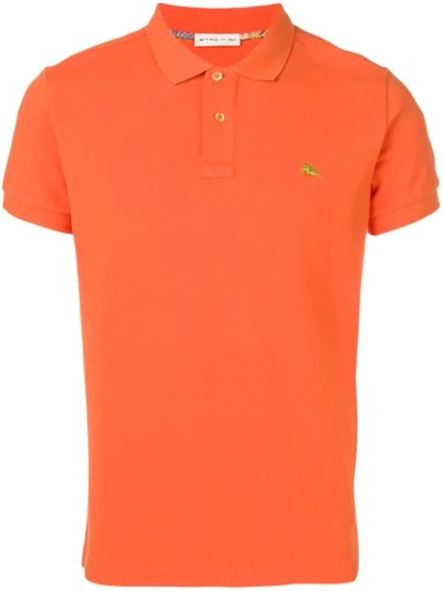 Etro Classic Polo Shirt - 橘色 In Orange