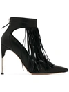 ALEXANDER MCQUEEN PIN HEEL FRINGE PUMPS