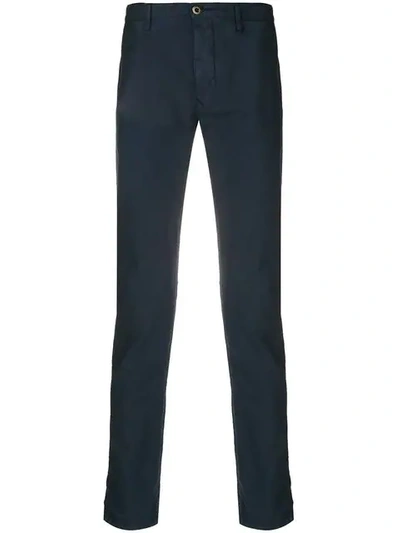Incotex Slim-fit Tapered Trousers In Blue