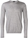 Roberto Collina Round Neck Jumper In Grey