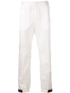 PRADA PRADA TAPERED TROUSERS - 白色