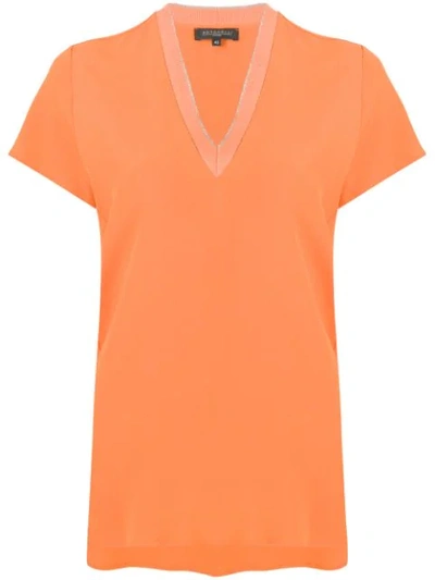 Antonelli V-neck T-shirt - 橘色 In Orange