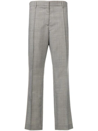 Rochas Cropped Flared Trousers In Grey