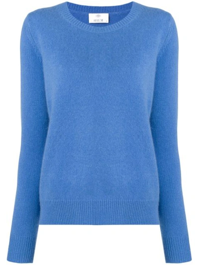 Allude Long-sleeve Fitted Sweater - 蓝色 In Blue