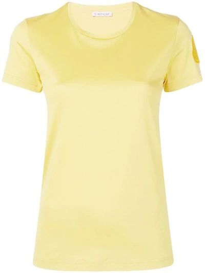 Moncler Logo T恤 - 黄色 In 120 Yellow