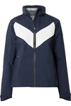 TORY SPORT ALL-WEATHER RUN HOODED PANELED SHELL JACKET