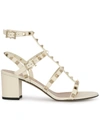 VALENTINO GARAVANI VALENTINO VALENTINO GARAVANI ROCKSTUD SANDALS - NEUTRALS