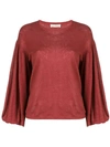 ULLA JOHNSON BELL SLEEVES BLOUSE