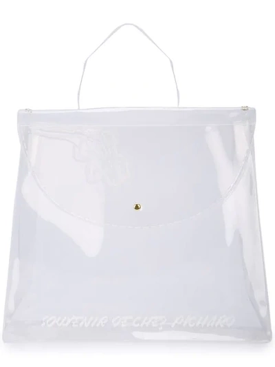 Amélie Pichard Logo Souvenir Bag In White