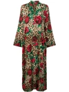 DOLCE & GABBANA LONG LEOPARD PRINT KIMONO