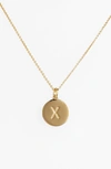 Kate Spade One In A Million Initial Pendant Necklace In X- Gold