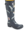JOULES 'WELLY' PRINT RAIN BOOT,V WELLYPRINT