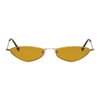 ANDY WOLF GOLD & BROWN ELIZA SUNGLASSES