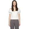 HAIDER ACKERMANN HAIDER ACKERMANN WHITE MANKORA OFF-SHOULDER TOP