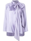 ADAM LIPPES ADAM LIPPES 超大款蝴蝶结罩衫 - 紫色