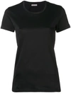 MONCLER MONCLER EMBROIDERED PATCH SLIM T-SHIRT - BLACK