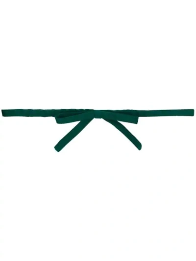 N°21 Nº21 Bow Detail Belt - 绿色 In Green