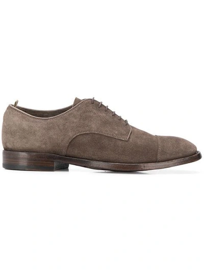 Officine Creative Laceless Oxford Shoes In Ebony