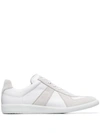 Maison Margiela Replica Low-top Leather Sneakers In White