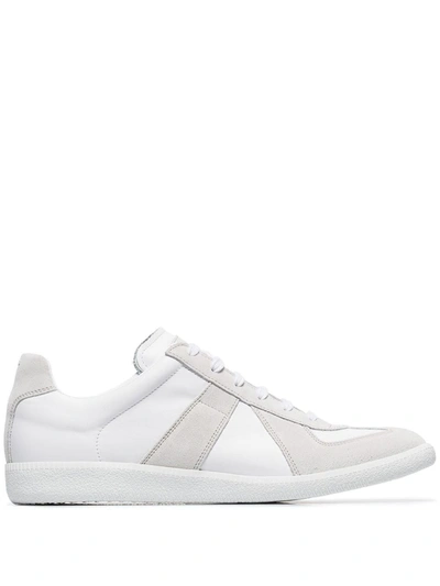 Maison Margiela Replica Low-top Leather Sneakers In White