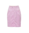 Isabel Marant Marsh High-rise Corduroy Skirt In Purple