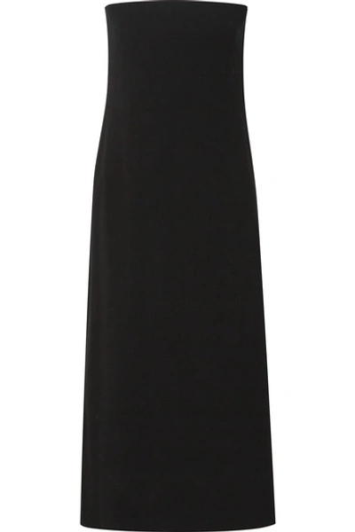 THE ROW PAOLA DRESS ワンピース The Row Paola Strapless Crepe Midi Dress In Black | ModeSens