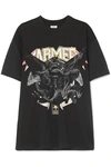 VETEMENTS EMBELLISHED PRINTED COTTON-JERSEY T-SHIRT