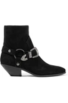 SAINT LAURENT WEST SUEDE ANKLE BOOTS