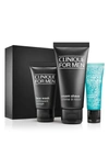 CLINIQUE THE CLINIQUE FOR MEN DAILY INTENSE HYDRATION STARTER KIT FOR DRY TO DRY COMBINATION SKIN TYPES,K77L01