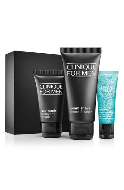 Clinique For Men Daily Intense Hydration Starter Kit For Dry To Dry Combination Skin Types In No Color
