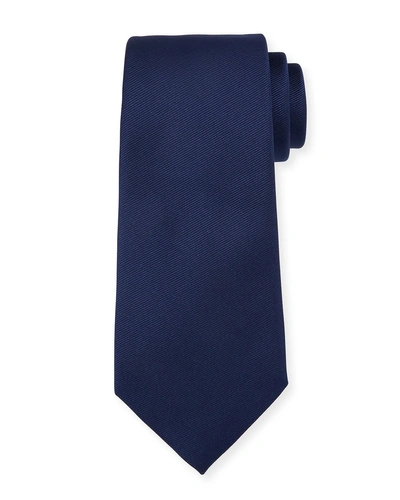Ermenegildo Zegna Men's Silk Solid Twill Tie In Blue