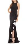 CARMEN MARC VALVO INFUSION Carmen Marc Valvo Couture Infusion Ruffle Gown,661375