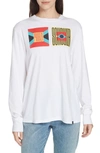 Proenza Schouler Proenza Shouler Pswl Graphic Logo Tee In Yellow/ Red Multi Flag