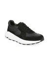 VINCE Eastside Chunky Leather & Suede Trainers