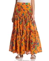 TORY BURCH FLORAL PRINT MAXI SKIRT,57885