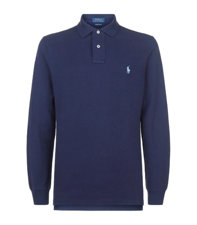 Polo Ralph Lauren Slim-fit Cotton-piqué Polo Shirt - Navy