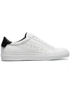 GIVENCHY GIVENCHY WHITE URBAN STREET LEATHER LOW TOP SNEAKERS - 白色