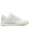 ADIDAS ORIGINALS WHITE CHUNKY LEATHER LOW TOP SNEAKERS