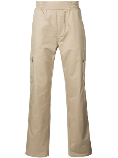 Anton Belinskiy Side-stripe Trousers - 棕色 In Beige White Strips
