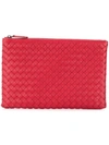 BOTTEGA VENETA WOVEN LEATHER POUCH