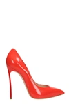 CASADEI RED PATENT LEATHER PUMPS,10812797