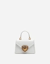 Dolce & Gabbana Small Devotion Metallic Leather Top Handle Bag