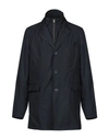 Herno Overcoats In Dark Blue