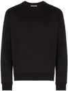 VALENTINO LOGO EMBOSSED COTTON SWEATSHIRT